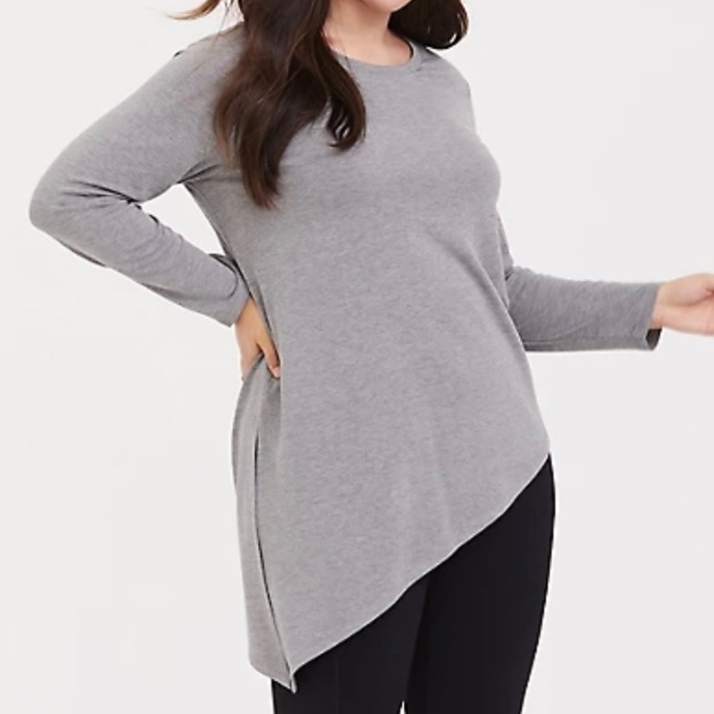 Asymmetrical Terry Tunic - torrid Active